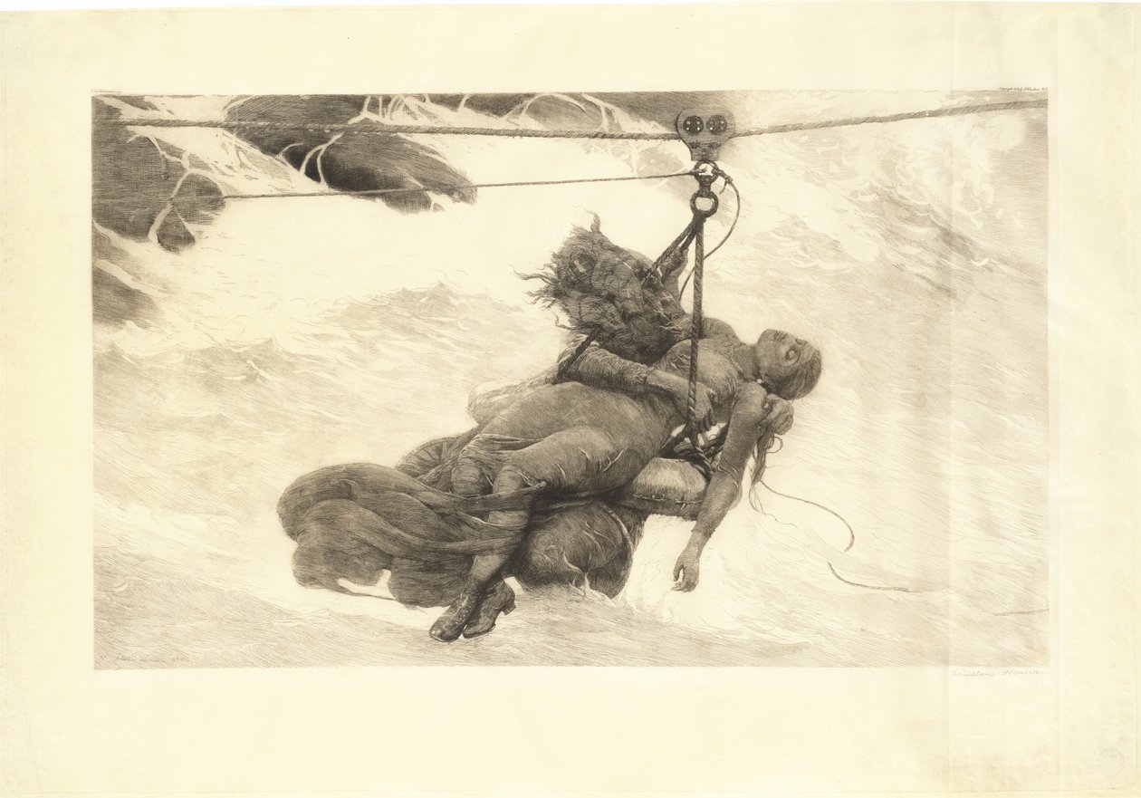 सहेजा गया, 1889। द्वारा विंसलो होमर