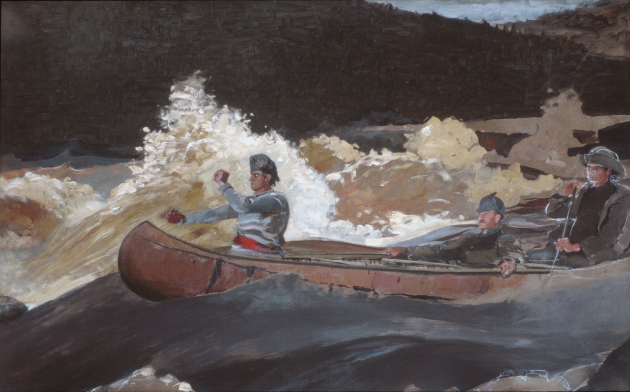 रैपिड्स की शूटिंग, Saguenay River द्वारा विंसलो होमर