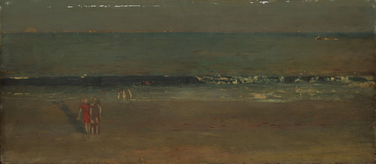 समुद्र तट, देर दोपहर, 1870-72। द्वारा विंसलो होमर