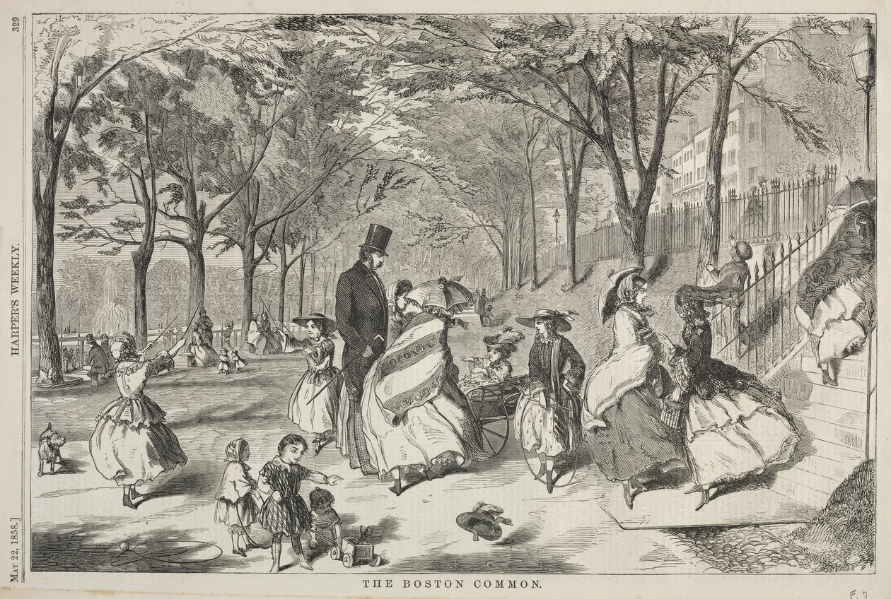 बोस्टन कॉमन, 1858। द्वारा विंसलो होमर