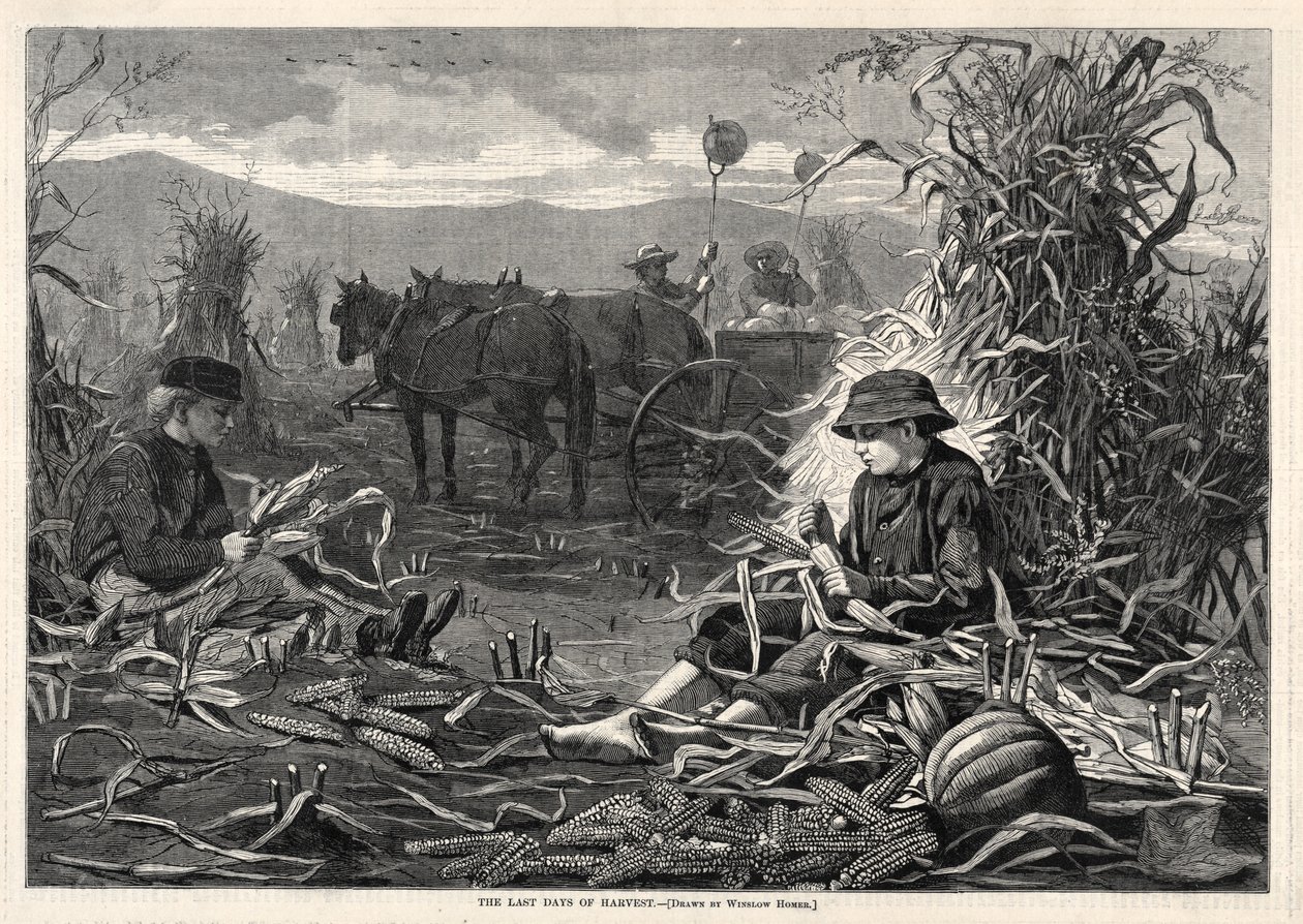 द लास्ट डेज़ ऑफ़ हार्वेस्ट, 1873। द्वारा विंसलो होमर