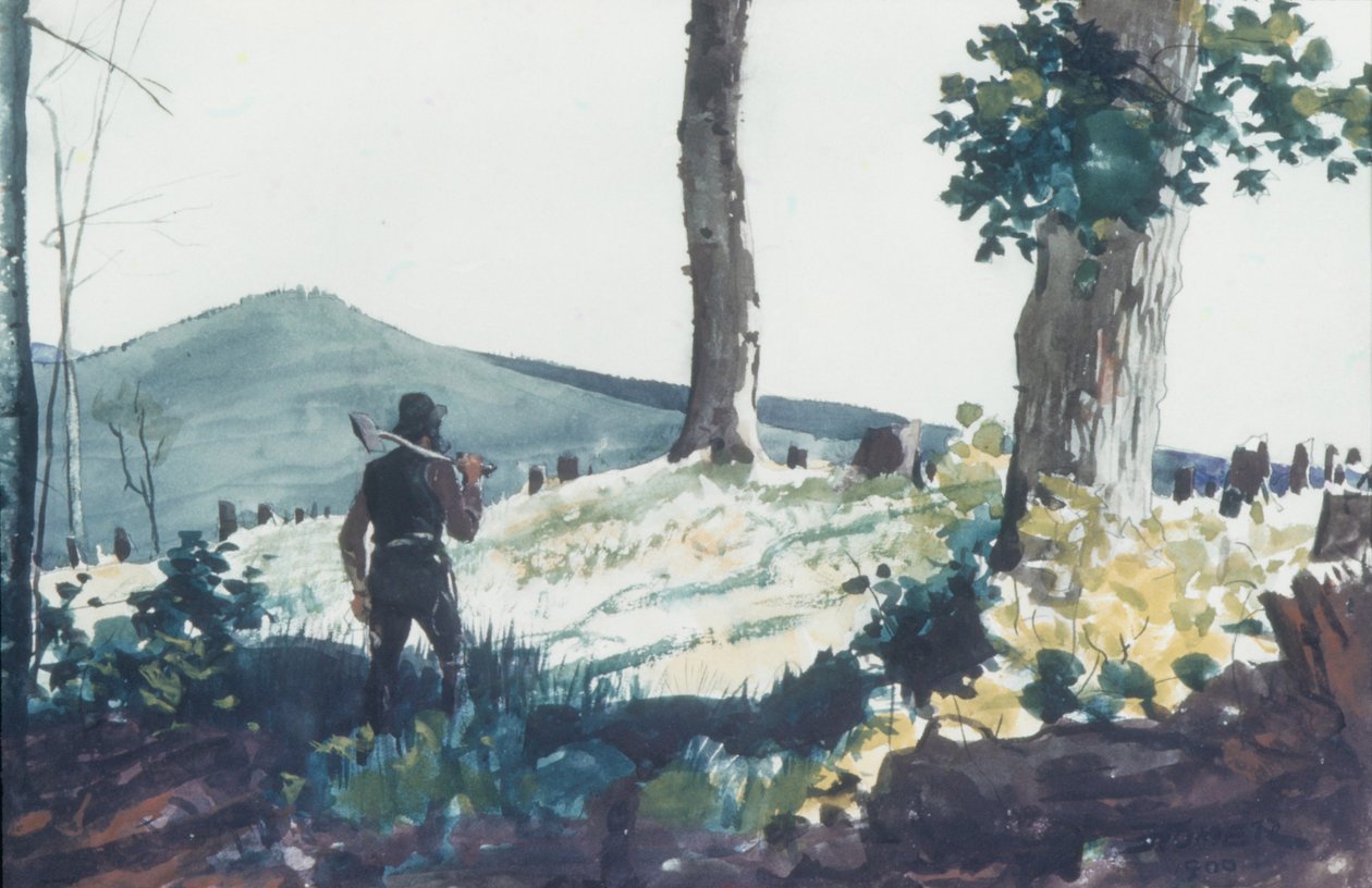 द पायनियर, 1900 (wc और ग्रेफाइट पेपर पर) द्वारा विंसलो होमर