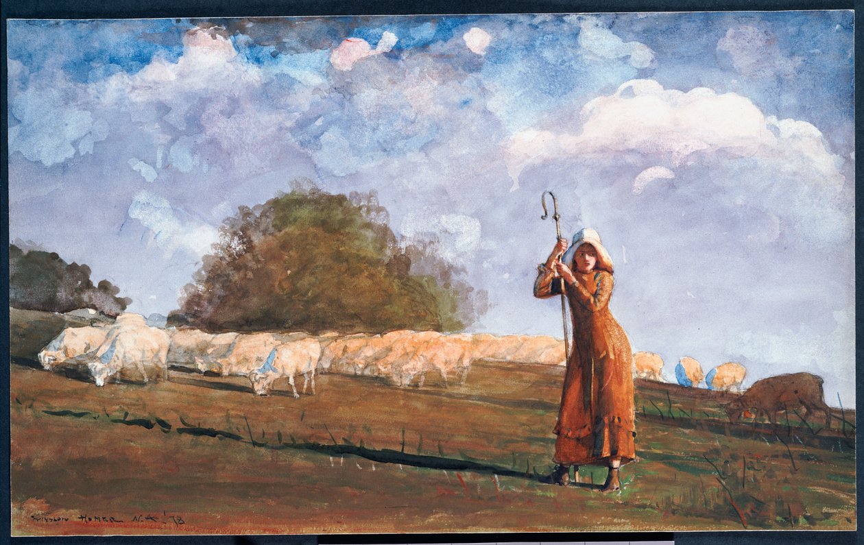 द यंग शेफर्ड, 1878 द्वारा विंसलो होमर