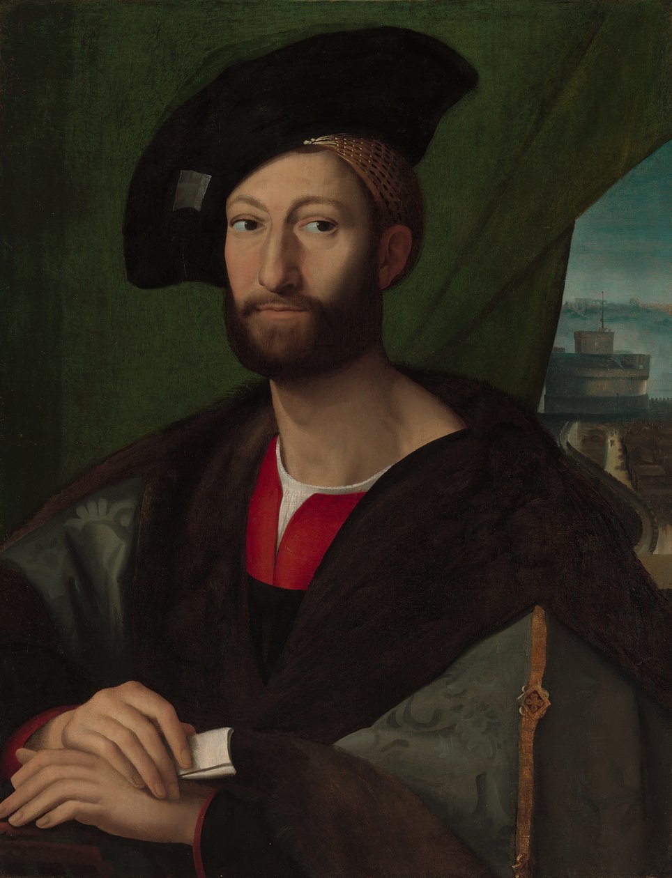 Giuliano de' Medici 1479-1516, ड्यूक ऑफ नेमर्स। द्वारा कार्यशाला