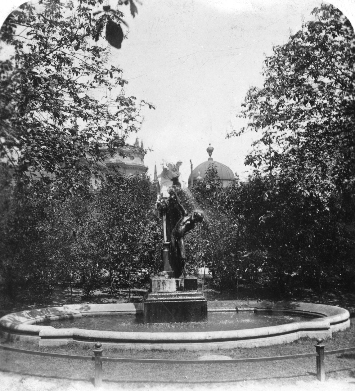 फाउंटेन, म्यूनिख, जर्मनी, c1900। द्वारा वुर्थल एंड संस