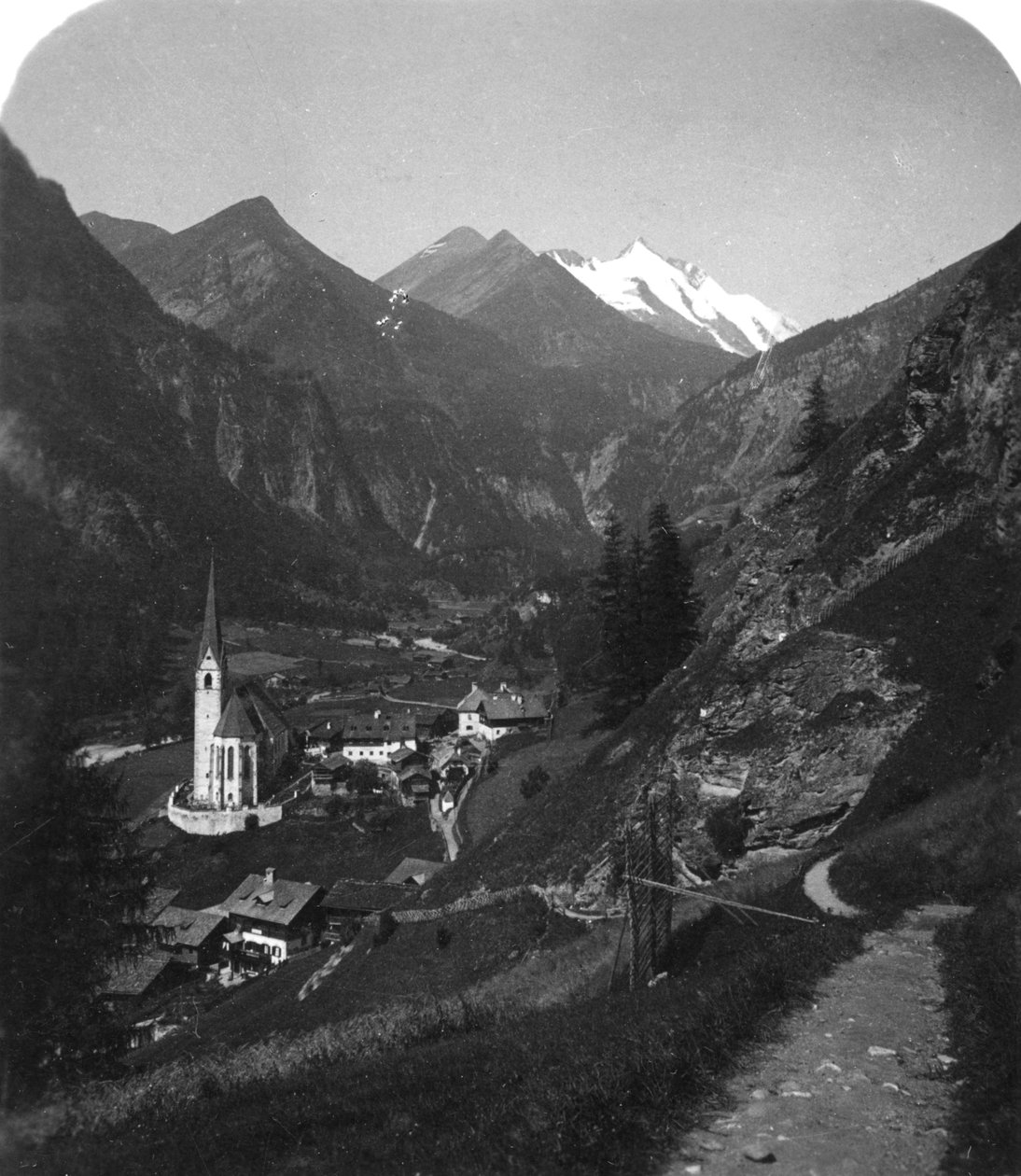 हेइलिगनब्लॉट और ग्रॉसग्लकनर, ऑस्ट्रिया, c1900s। द्वारा वुर्थल एंड संस