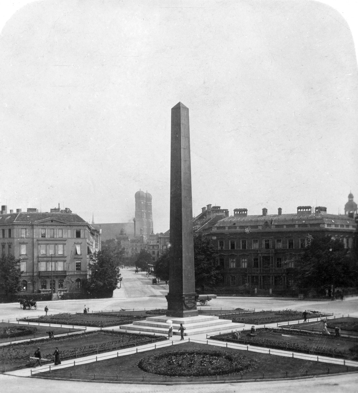 कैरोलिनप्लाट्ज, म्यूनिख, जर्मनी, c1900s। द्वारा वुर्थल एंड संस