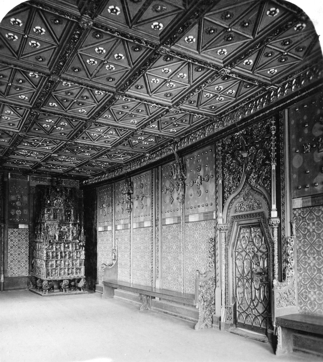 प्रिंसेस चैंबर, साल्ज़बर्ग किले, ऑस्ट्रिया, c1900 द्वारा वुर्थल एंड संस