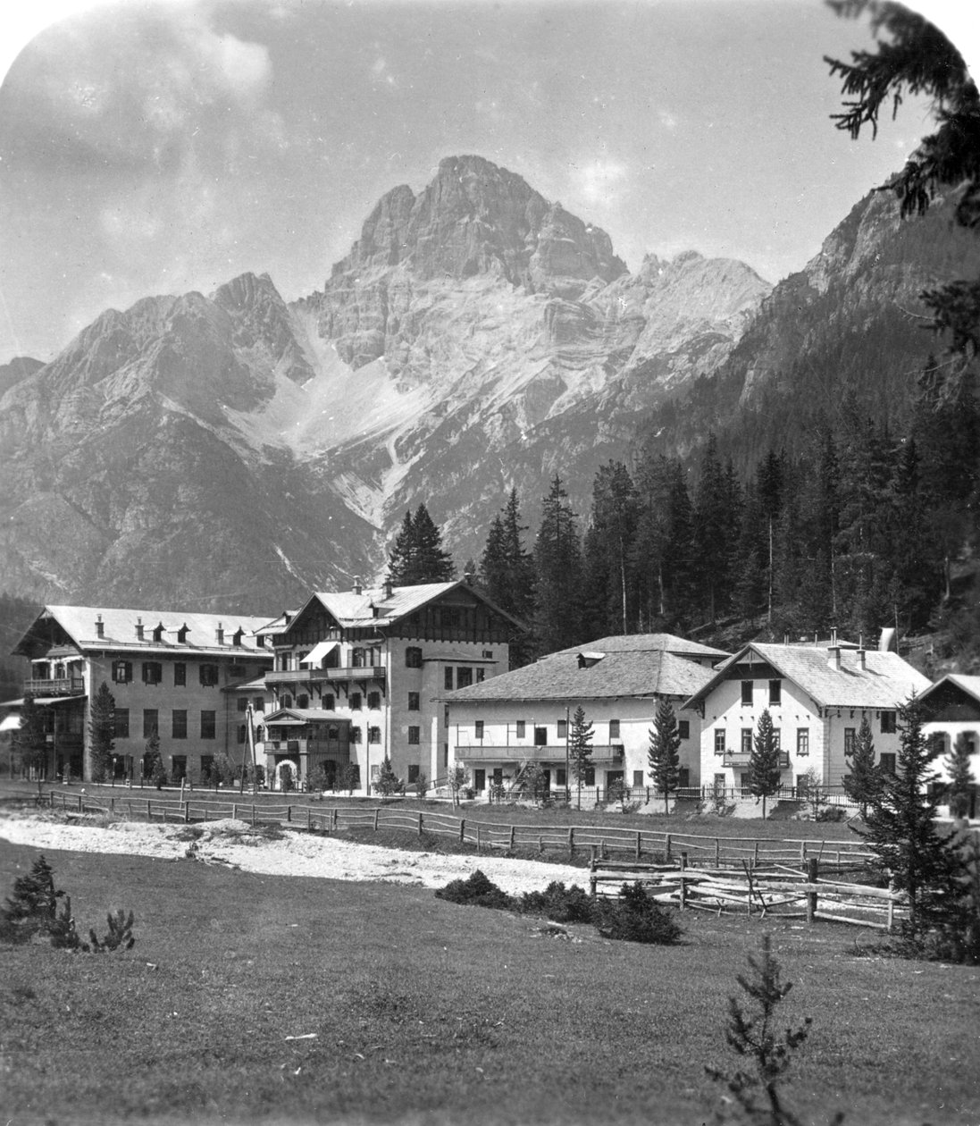 Schluderbach और Croda Pass Croda Rosa, टायरॉल, ऑस्ट्रिया, c1900s। द्वारा वुर्थल एंड संस