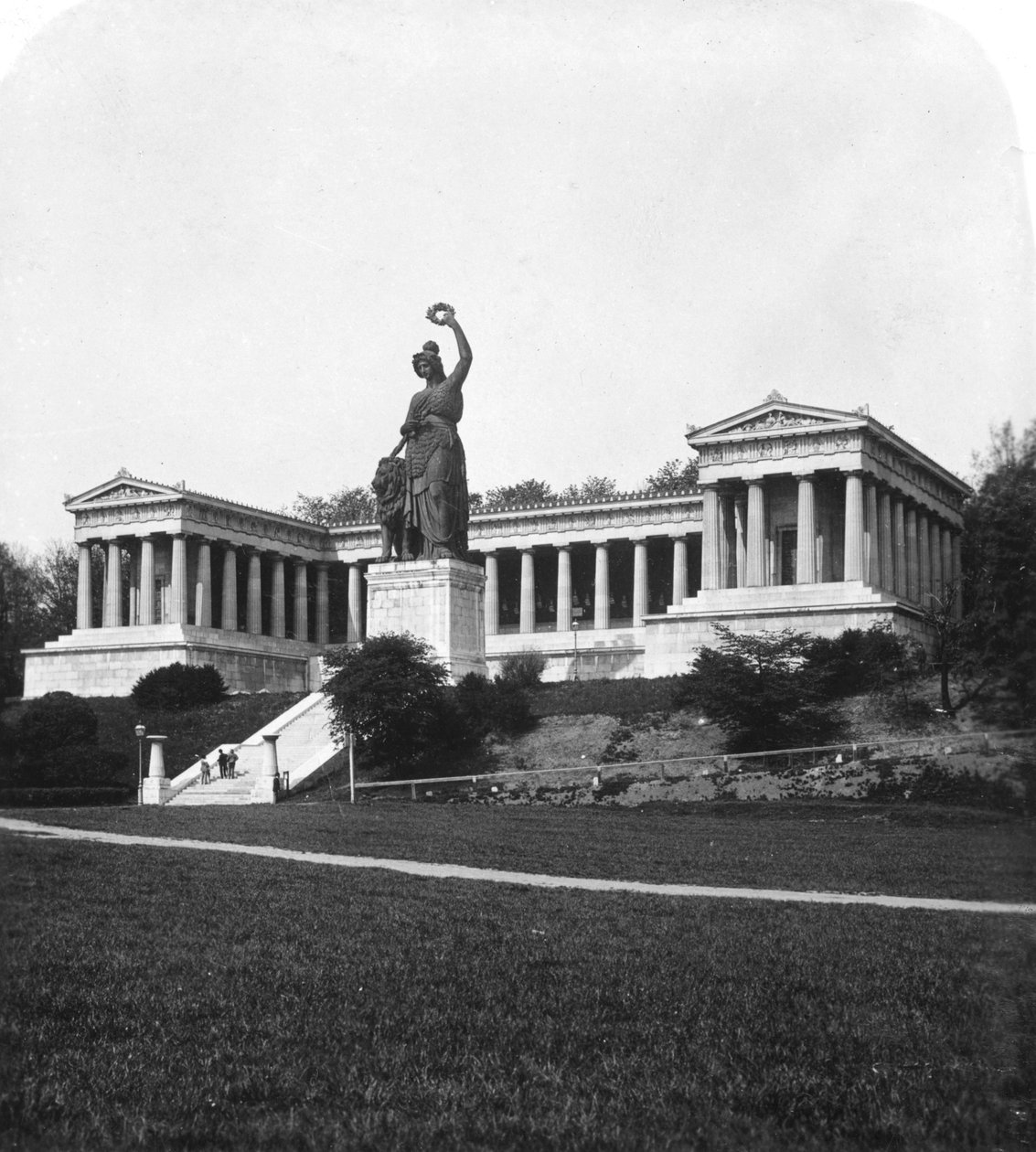 रूहम्सल और बावरिया की मूर्ति, म्यूनिख, जर्मनी, c1900 द्वारा वुर्थल एंड संस