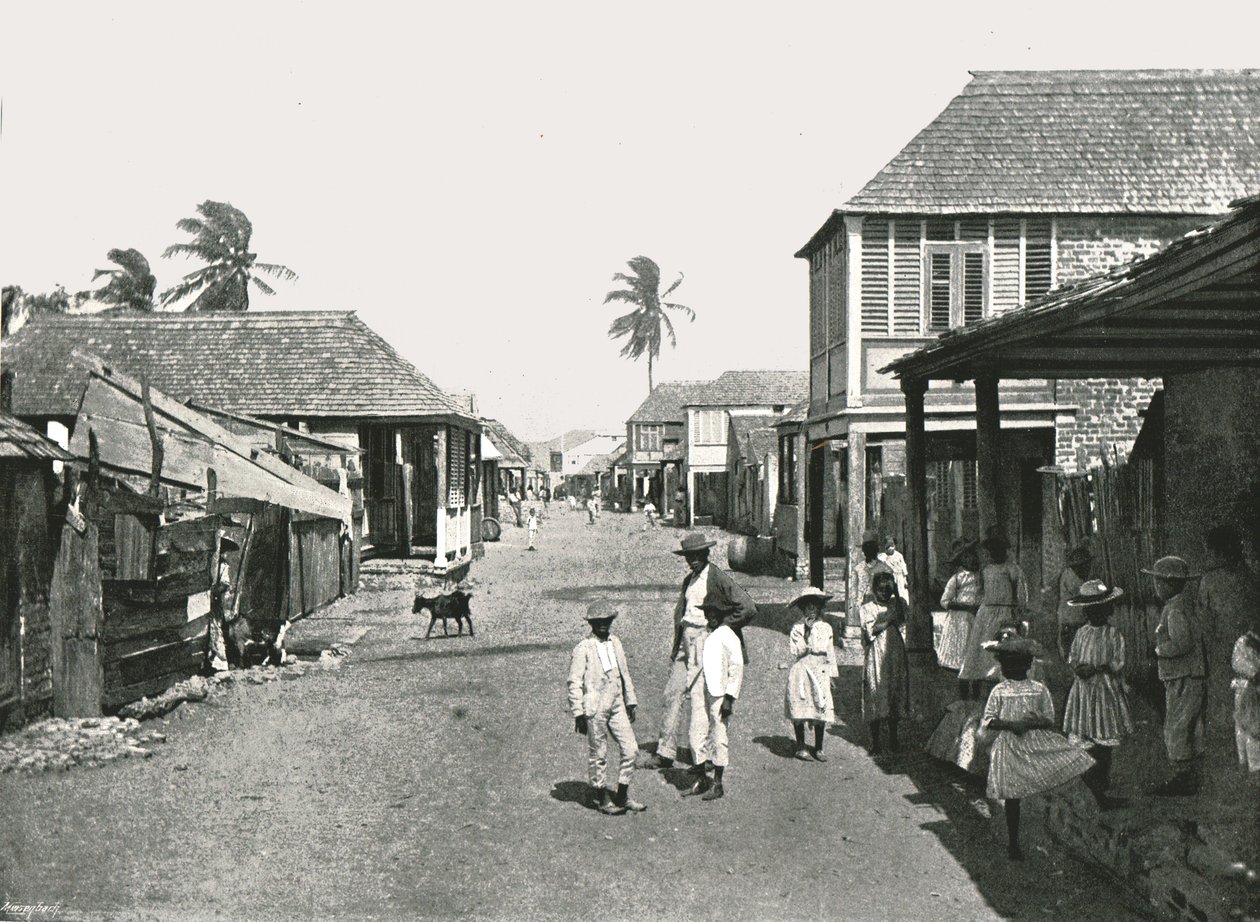 पोर्ट रॉयल, 1895 में स्टीम सीन। द्वारा यॉर्क और बेटा