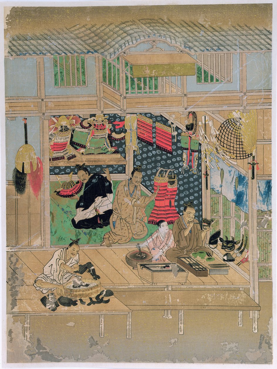 आर्मरर्स, पत्रिका &39;द कोका&39;, जुलाई 1914 9colour लिथो से चित्र द्वारा योशिनोबु कानो