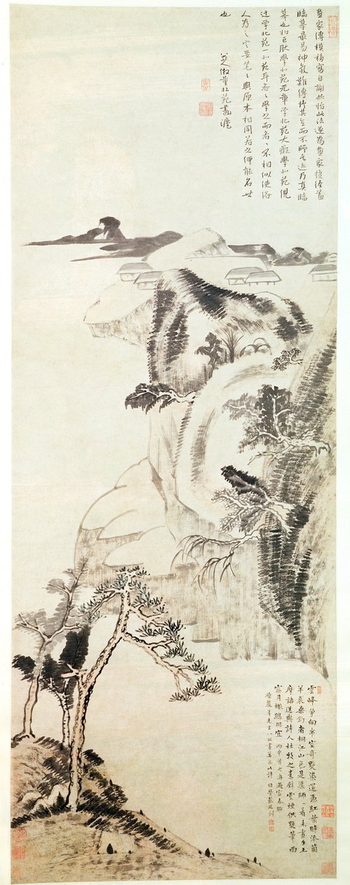 बड़ा शानरेन (झू डा) द्वारा लैंडस्केप (1625-1705) द्वारा बड़ा शैनरेन