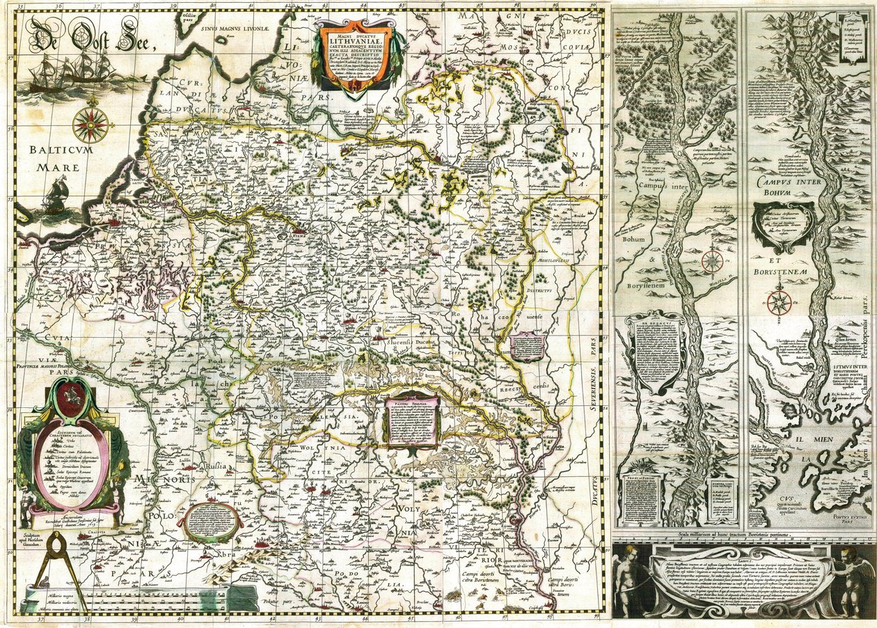 रेडज़विल-अनाथ - लिथुआनिया के ग्रैंड डची का मानचित्र द्वारा Радзівіла Сіроткі