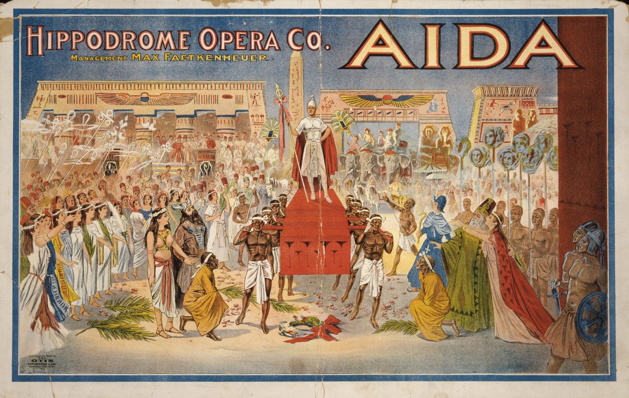ऐडा, सी.1908 (कलर लिथोग्राफ) द्वारा . .