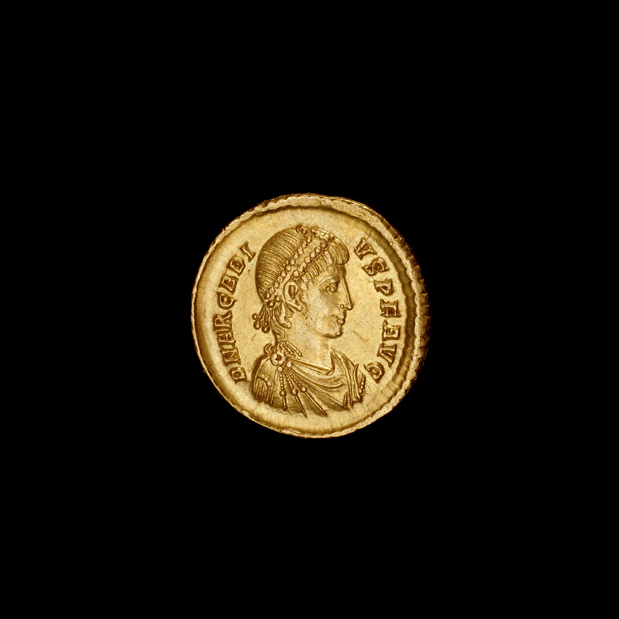 आर्केडियस को दर्शाने वाला प्राचीन कॉन्स्टेंटिनोपल सिक्का, 383-408AD (फोटो) द्वारा जॉन एर्लेंडसन