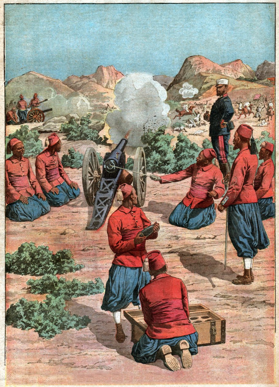 आर्मी कॉलोनियल फ़्रैंचाइज़। फ्रांसीसी औपनिवेशिक सेना। द्वारा फर्डिनेंड जॉर्ज वाल्डमुलर