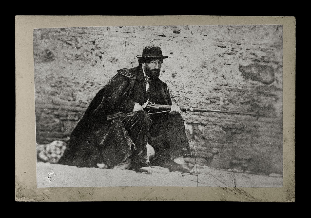 फ्रांसेस्को फासनेला के ब्रिगैंड पोर्ट्रेट को टिन्ना 1860 के नाम से जाना जाता है द्वारा . .
