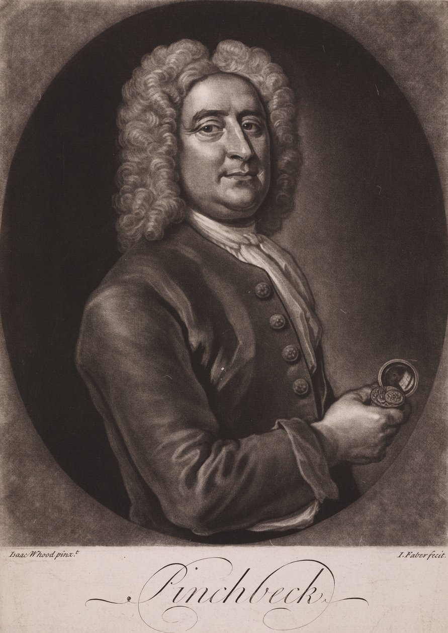क्रिस्टोफर पिंचबेक, अंग्रेजी घड़ी निर्माता और टॉयमेकर, c 1725 द्वारा फ्रेडरिक (एटीआर) बरनार्ड