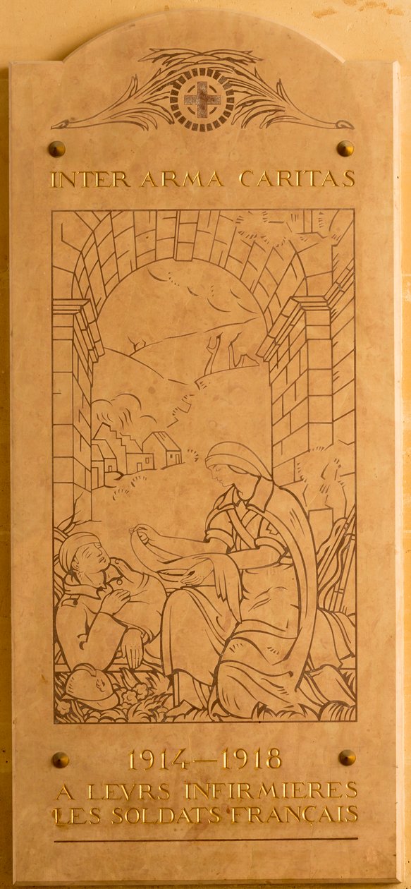 इनवैलिड्स के चैपल की स्मारक पट्टिका (1670), पेरिस (फोटोग्राफ) द्वारा . .