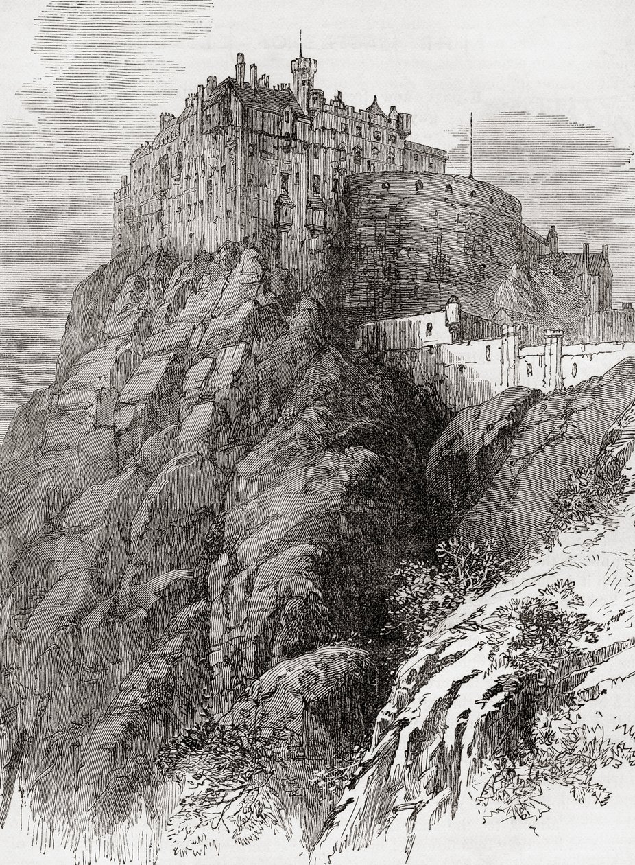 एडिनबर्ग कैसल, कैसल रॉक, एडिनबर्ग, स्कॉटलैंड। द्वारा . .