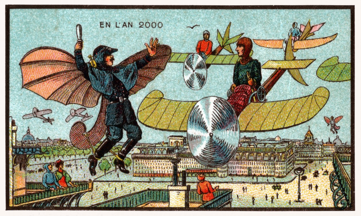 फ्लाइंग पुलिसमैन, c.1910 द्वारा . .
