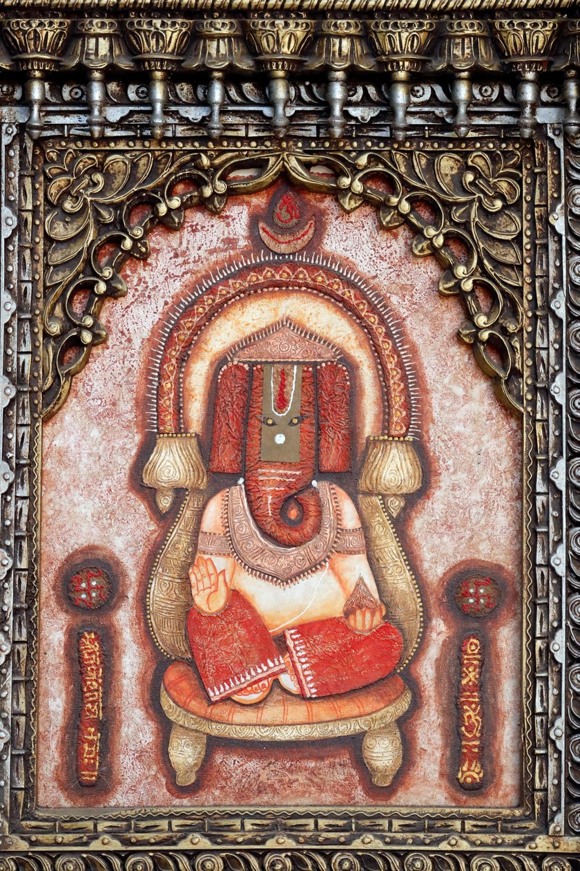 गणेश या गणपति: हाथी के सिर वाले हिंदू देवता। दुबई। संयुक्त अरब अमीरात। द्वारा . .