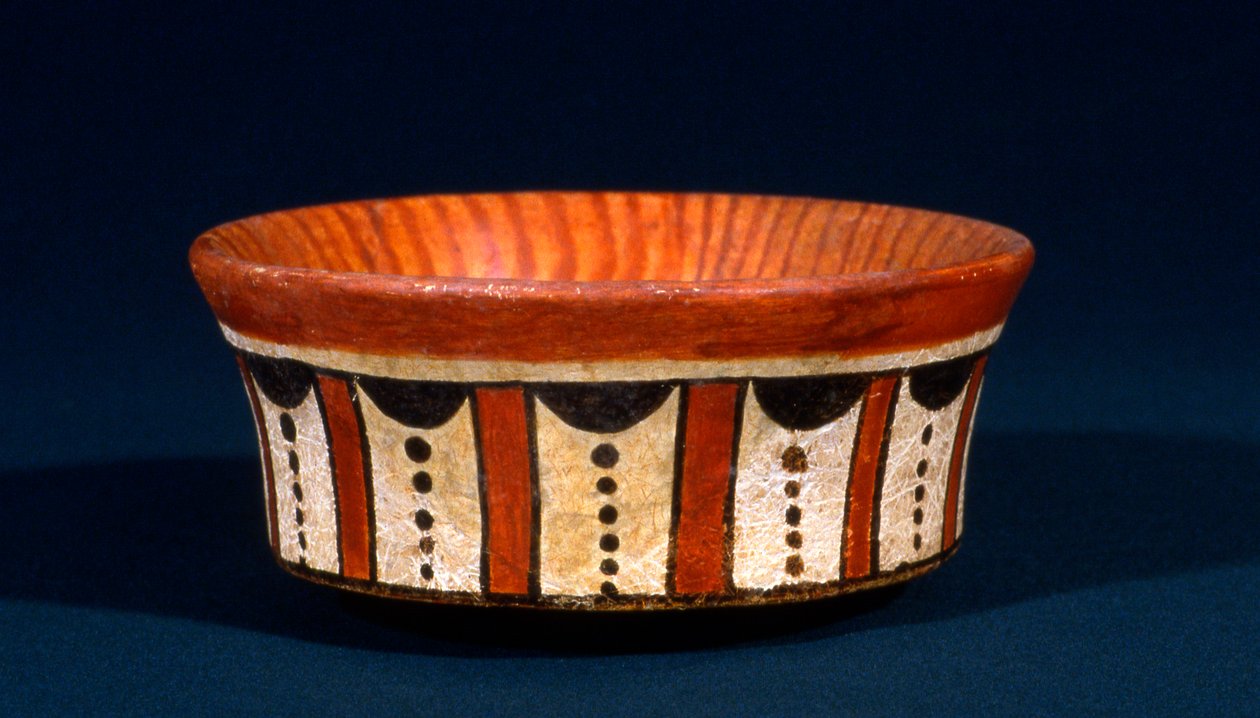 टिकल, ग्वाटेमाला, लेट क्लासिक काल, c.600-900 AD (सिरेमिक) से माया फ्यूनरी वेसल द्वारा जॉन एर्लेंडसन