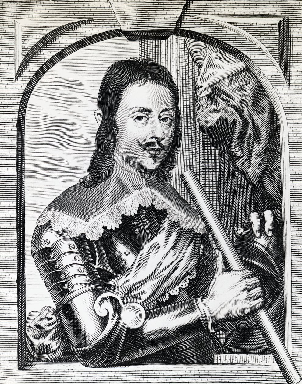 1645 में फर्डिनेंड II डी 'मेडिसि (1610-1670) का पोर्ट्रेट, टस्कनी के ग्रैंड ड्यूक, उत्कीर्णन द्वारा सेवेरिनी सेवेरिनी
