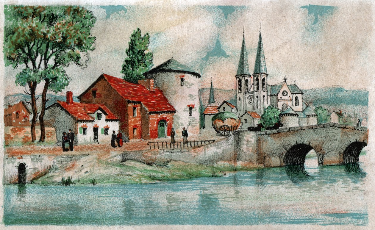 Carcassonne के आसपास गांव, सीए 1930 द्वारा . .
