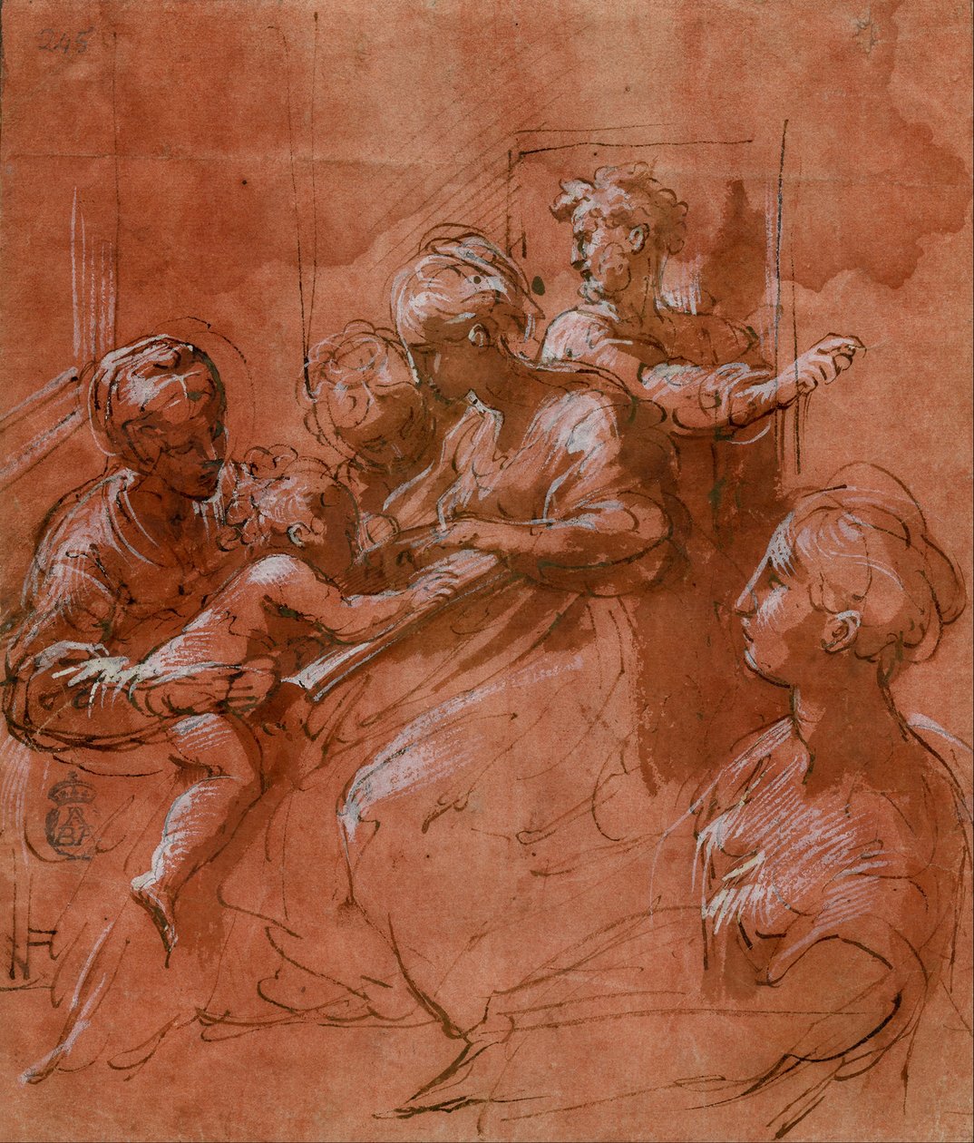 सेंट कैथरीन की रहस्यमय शादी द्वारा Parmigianino