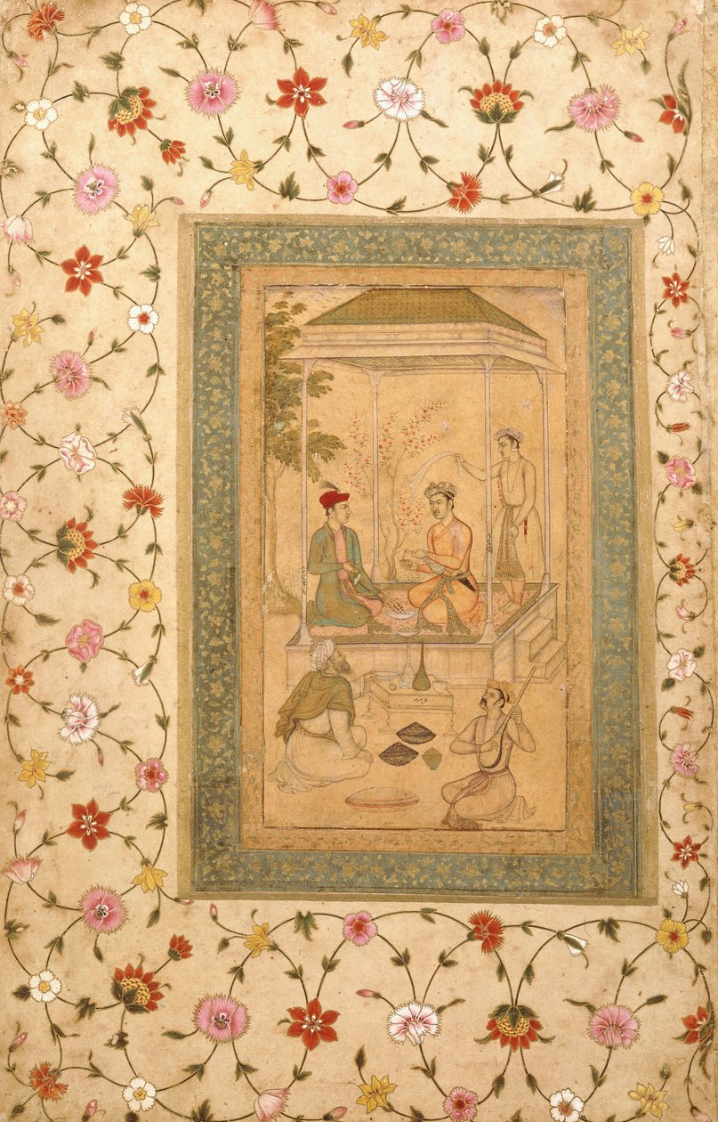 अकबर का पुत्र सुल्तान दनियाल और सुल्तान मुराद, c.1600-1605 द्वारा मनोहर