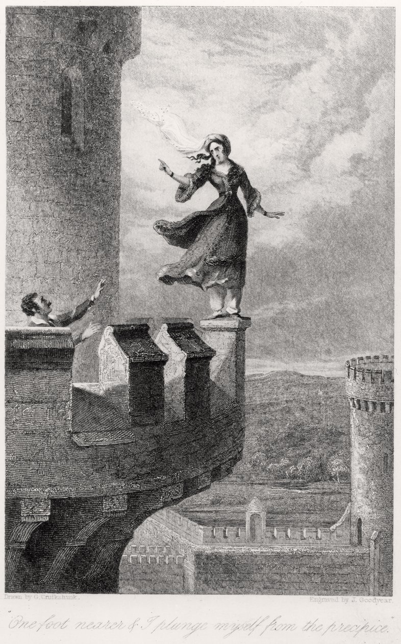 रेबेका, वाल्टर स्कॉट द्वारा इवानहो से (1771-1832) द्वारा जॉर्ज क्रूइशांक के बाद