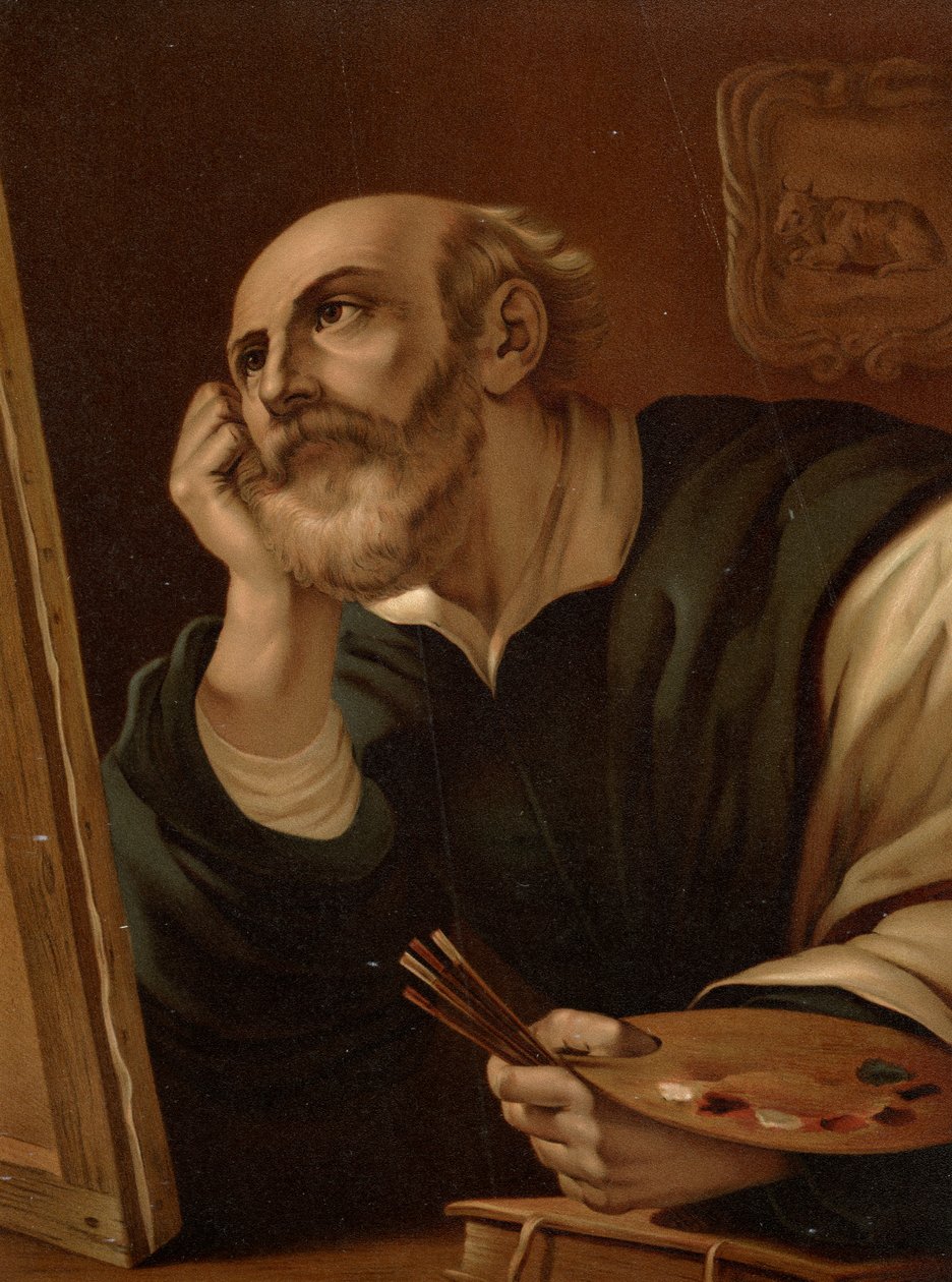 इंजीलवादी ल्यूक द्वारा Guercino के बाद