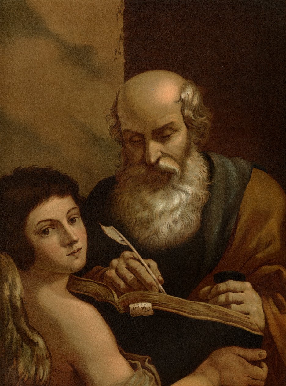 इंजीलवादी मैथ्यू द्वारा Guercino के बाद
