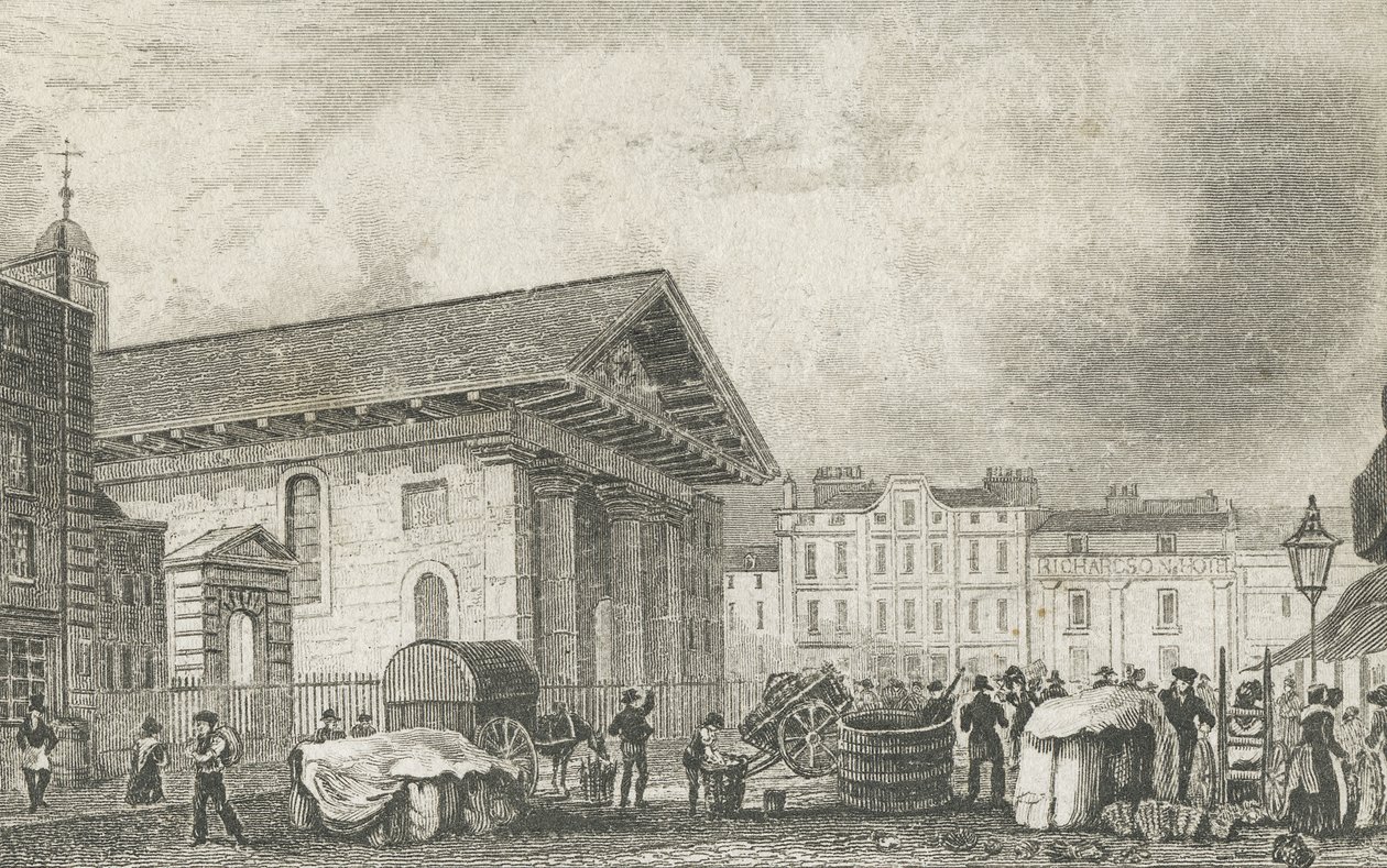 सेंट पॉल कोवेंट गार्डन, c.1810 द्वारा शेफर्ड के बाद थॉमस होस्मर