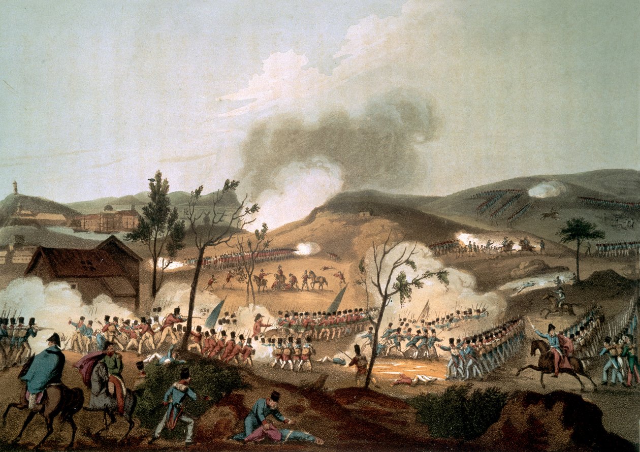 कोरुन्ना की लड़ाई, 17 जनवरी 1809 (रंगीन जलीय) द्वारा विलियम हीथ के बाद