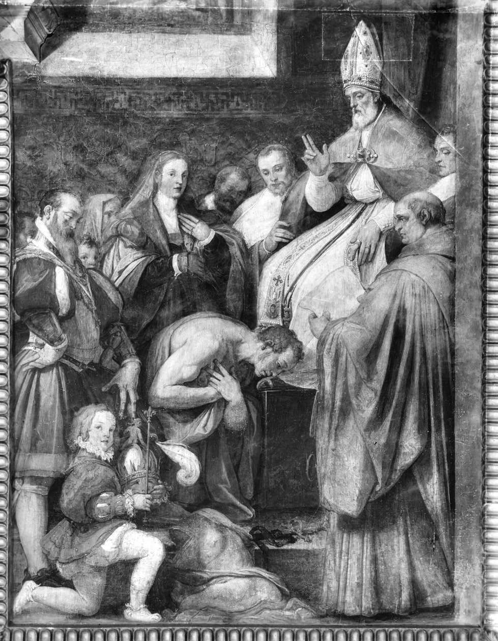 पोप ग्रेगरी सप्तम (b.1020) के बादशाह हेनरी IV (1050-1106) द्वारा फेडेरिको ज़ुकेरी या ज़ुकारो