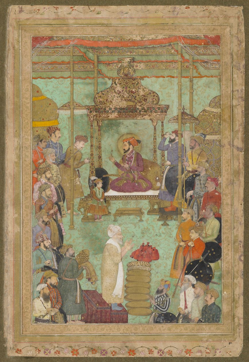 शाहजहाँ ने महाबत खान और एक शायख, "द पद्शनामा", 1629-30 द्वारा अका रिज़ा आबिद का बेटा