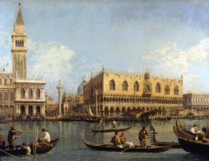 कैनालेटो (1697 - 1768): वेनिस में डुकल पैलेस का दृश्य मिलान पिनाकोटेका डि ब्रेरा