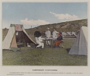 ऑफिसर्स कैंप (रंगीन फोटो) द्वारा (बाद में) फ्रांसीसी फोटोग्राफर