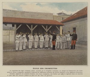 तुरही का स्कूल (रंगीन फोटो) द्वारा (बाद में) फ्रांसीसी फोटोग्राफर