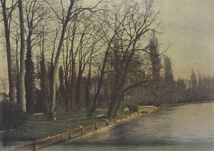Enghien, Le Lac (रंगीन फोटो) द्वारा (बाद में) फ्रांसीसी फोटोग्राफर