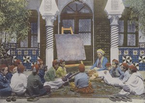 अरब स्कूल (रंगीन फोटो) द्वारा (बाद में) फ्रांसीसी फोटोग्राफर