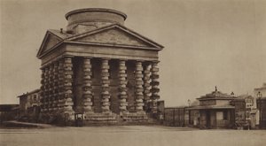 1860 में बैरिएर डे ल'एटोइल, लेडौक्स ग्रांटिंग पैवेलियन के साथ (बी / डब्ल्यू फोटो) द्वारा (बाद में) फ्रांसीसी फोटोग्राफर