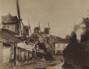 1845 में मोंटमार्ट्रे में मिलें (बी / डब्ल्यू फोटो) द्वारा (बाद में) फ्रांसीसी फोटोग्राफर
