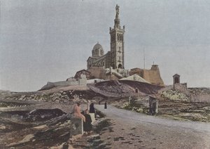मार्सिले, नोट्रे-डेम डे ला गार्डे (रंगीन फोटो) द्वारा (बाद में) फ्रांसीसी फोटोग्राफर