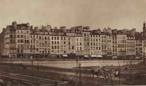 1855 के आसपास क्वाई ले पेलेटियर, अब क्वाई डे गेस्वर्स (बी / डब्ल्यू फोटो) का हिस्सा है द्वारा (बाद में) फ्रांसीसी फोटोग्राफर
