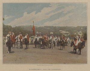 एक अभियान के लिए इकट्ठा होना (रंगीन फोटो) द्वारा (बाद में) फ्रांसीसी फोटोग्राफर