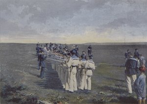 फायरिंग के बाद हथियारों का दौरा (रंगीन फोटो) द्वारा (बाद में) फ्रांसीसी फोटोग्राफर